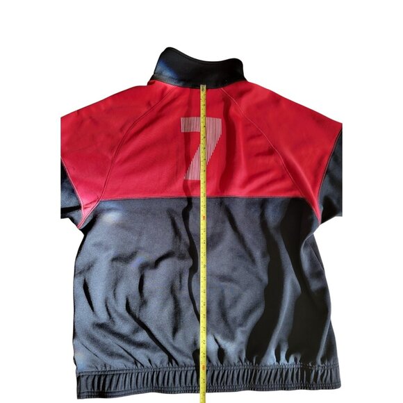 Puma Track Jacket Size XL Red & Black Full Zip Vintage - Picture 6 of 8